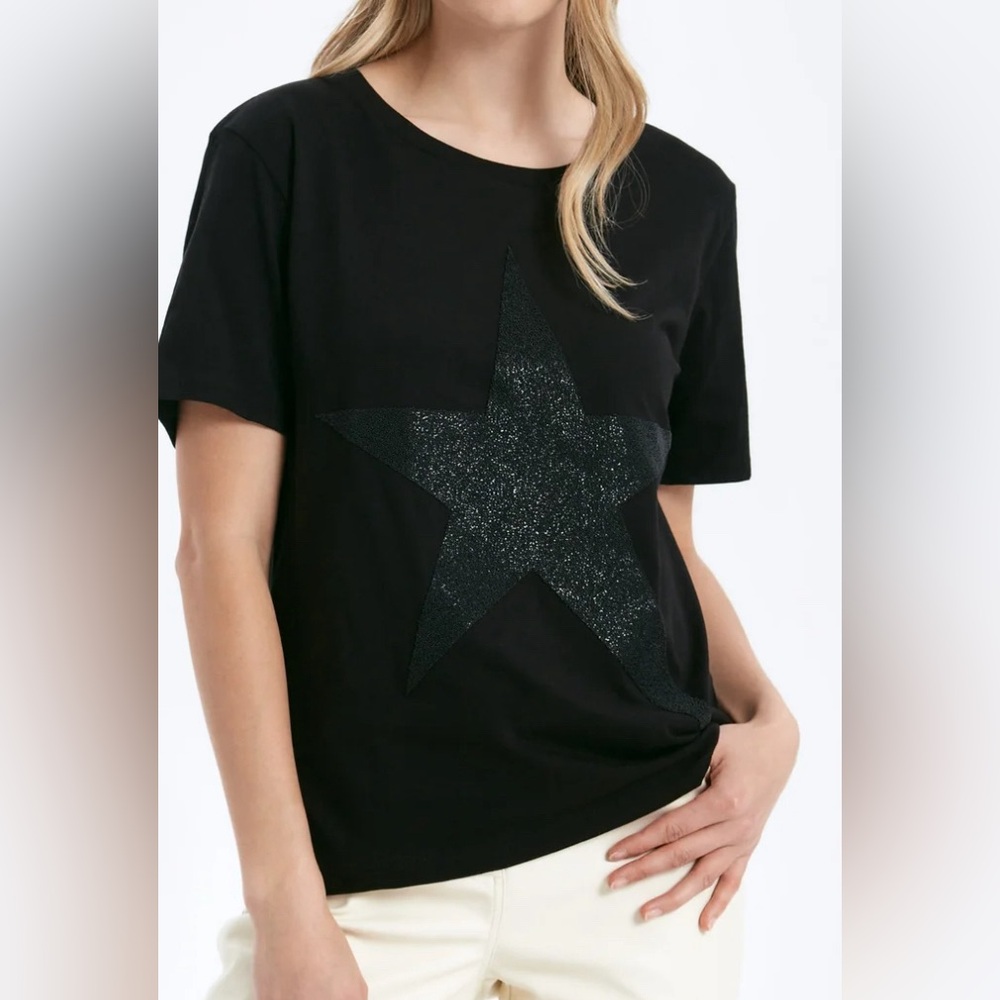 CHRLDR caviar star print wide shirt